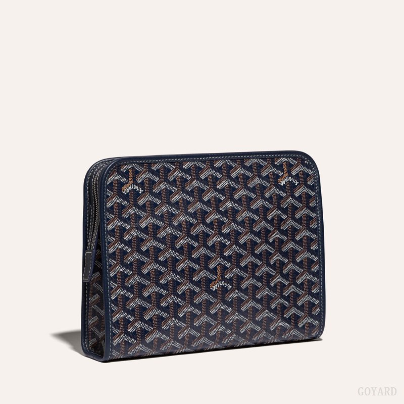 Goyard JOUVENCE MM TOILET BAG Aksesuar Lacivert Mavi | GY-RPR2873