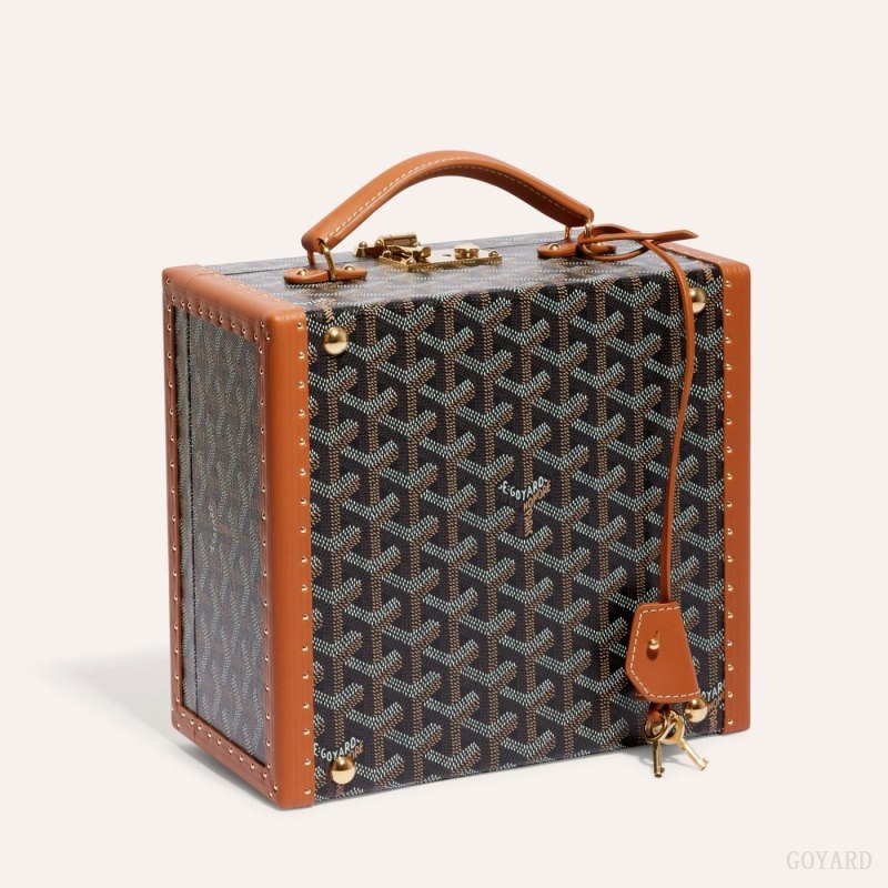 Goyard JOUX 6 WATCH CASE Boxes Siyah Kahverengi | GY-LHT5581