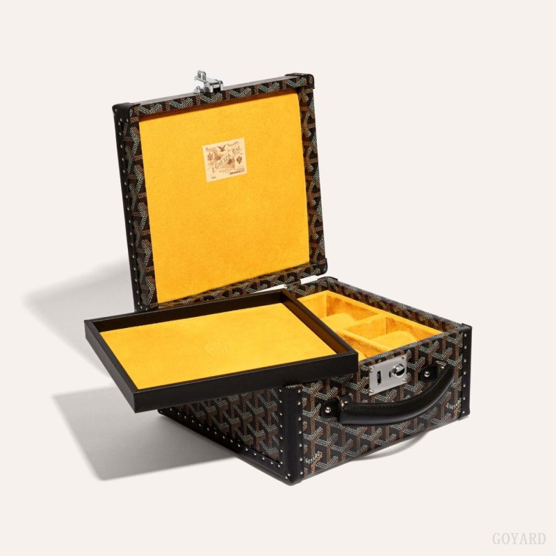 Goyard JOUX 6 WATCH CASE Boxes Siyah | GY-NZZ5133