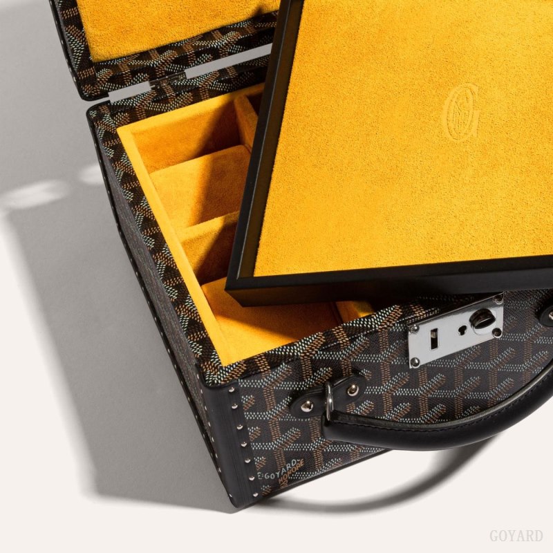 Goyard JOUX 6 WATCH CASE Boxes Siyah | GY-NZZ5133
