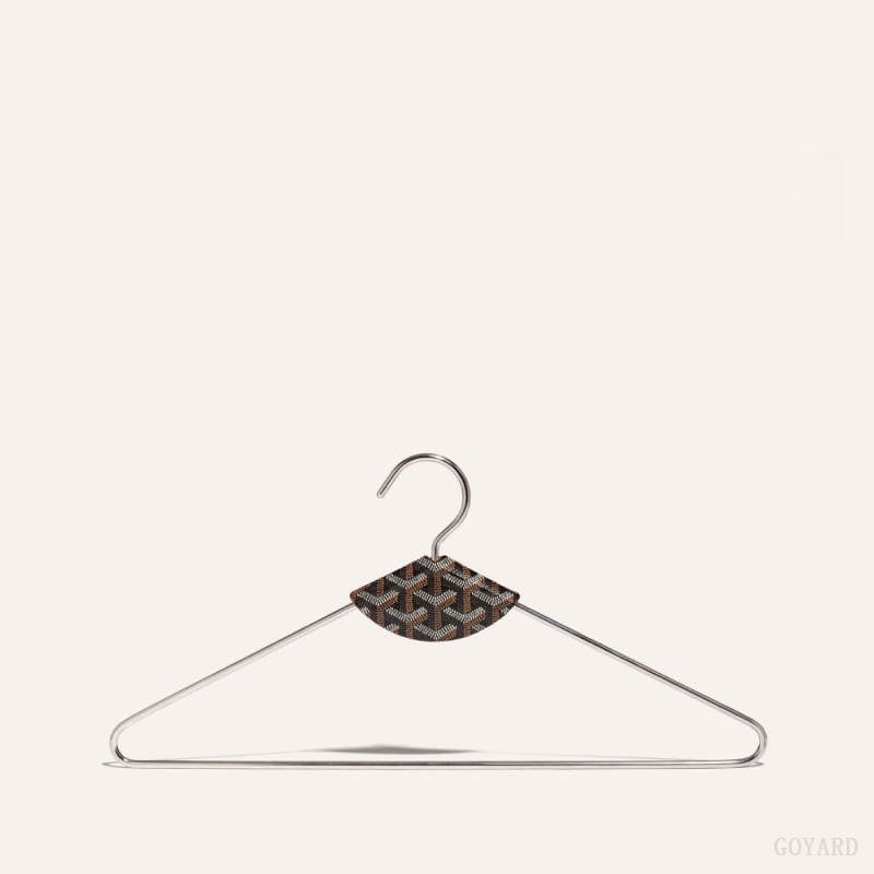Goyard LIVRÉE PAIR OF HANGERS Aksesuar Siyah Kahverengi | GY-LQN2879