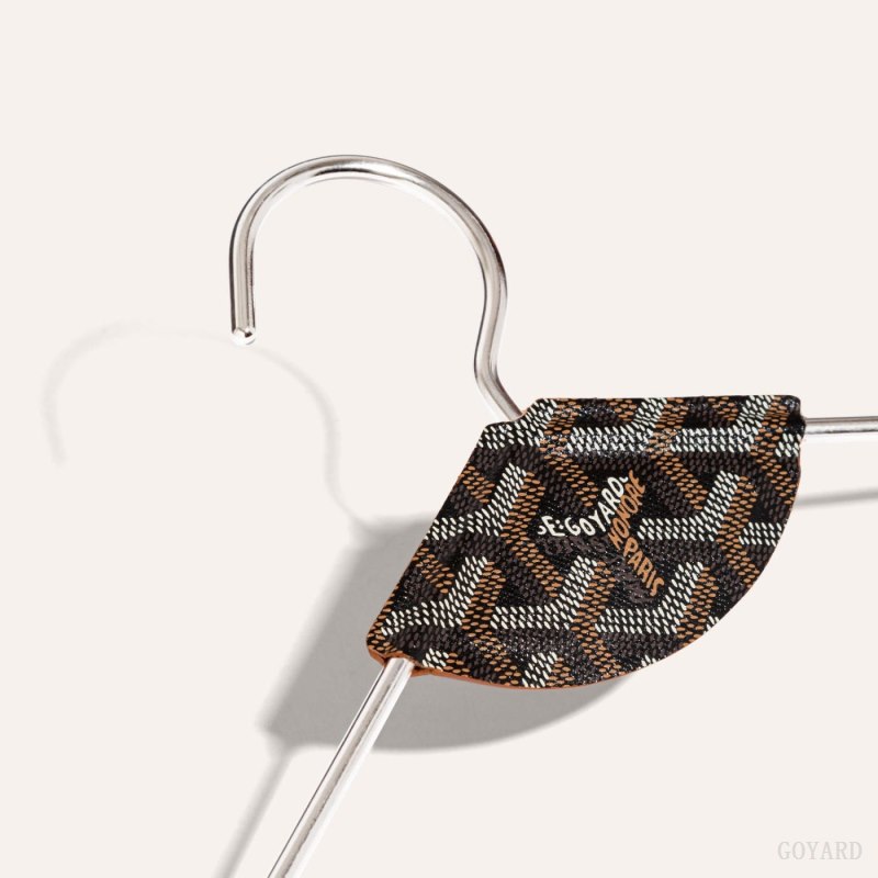 Goyard LIVRÉE PAIR OF HANGERS Aksesuar Siyah Kahverengi | GY-LQN2879