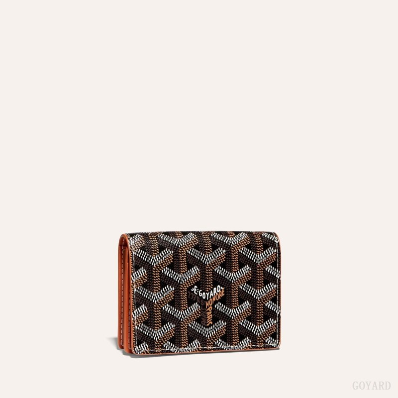 Goyard MALESHERBES CARD WALLET Kartlık Siyah Kahverengi | GY-URE5310