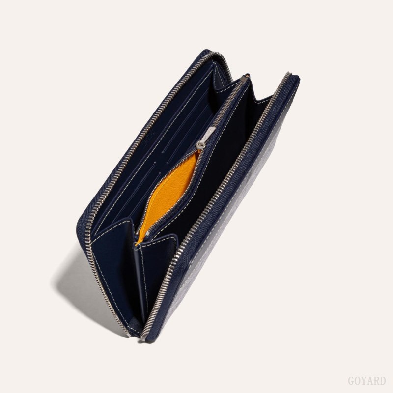Goyard MATIGNON GM WALLET Cüzdan Lacivert Mavi | GY-YRB1458