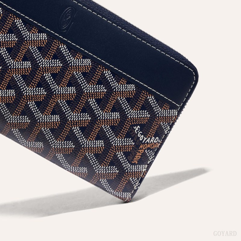 Goyard MATIGNON GM WALLET Cüzdan Lacivert Mavi | GY-YRB1458