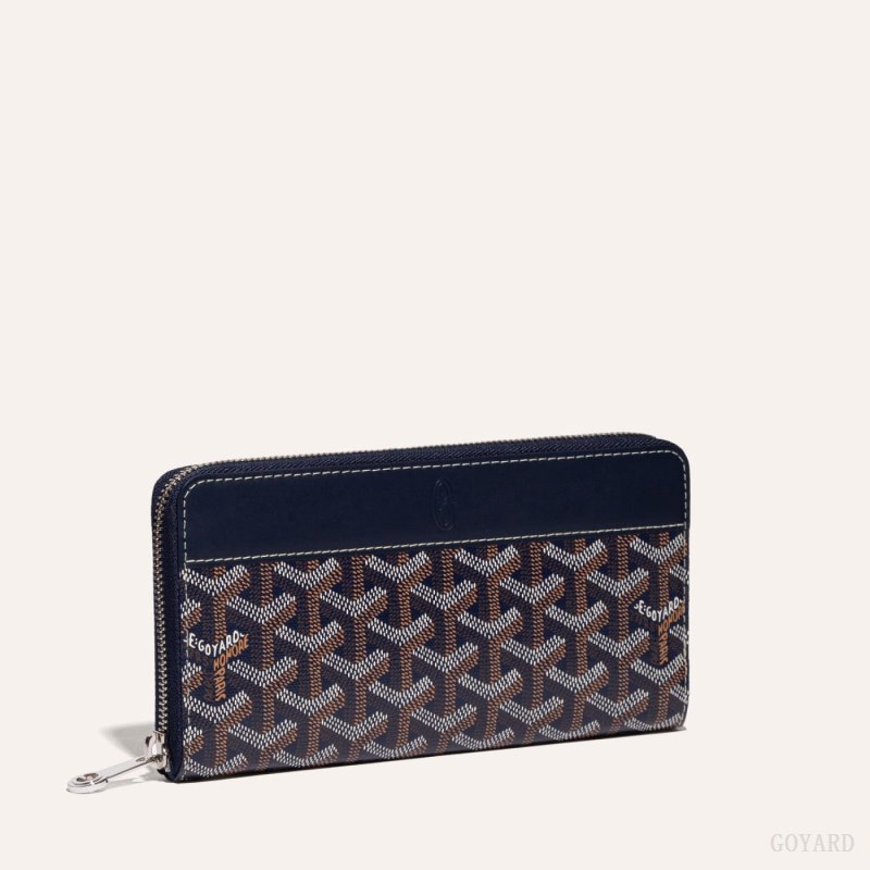 Goyard MATIGNON GM WALLET Cüzdan Lacivert Mavi | GY-YRB1458
