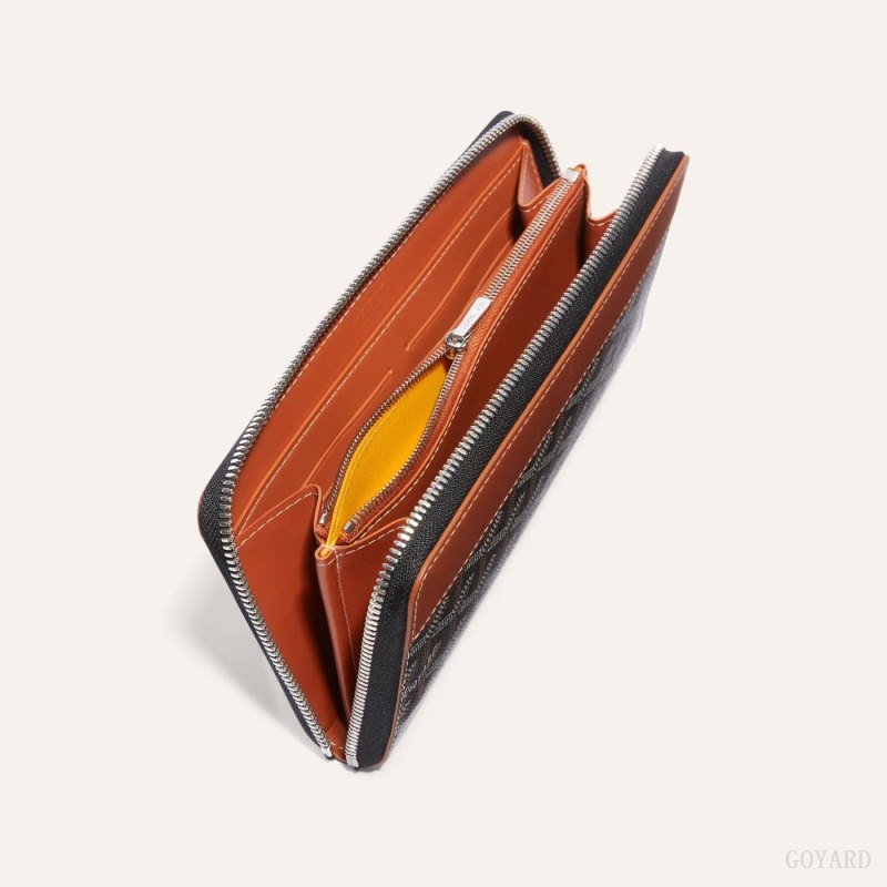 Goyard MATIGNON GM WALLET Cüzdan Siyah Kahverengi | GY-DKJ7574