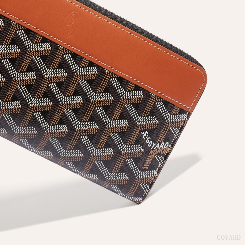 Goyard MATIGNON GM WALLET Cüzdan Siyah Kahverengi | GY-DKJ7574