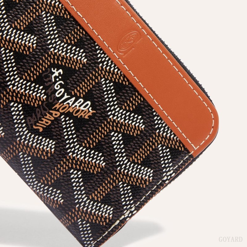 Goyard MATIGNON MINI WALLET Cüzdan Siyah Kahverengi | GY-DQF6384