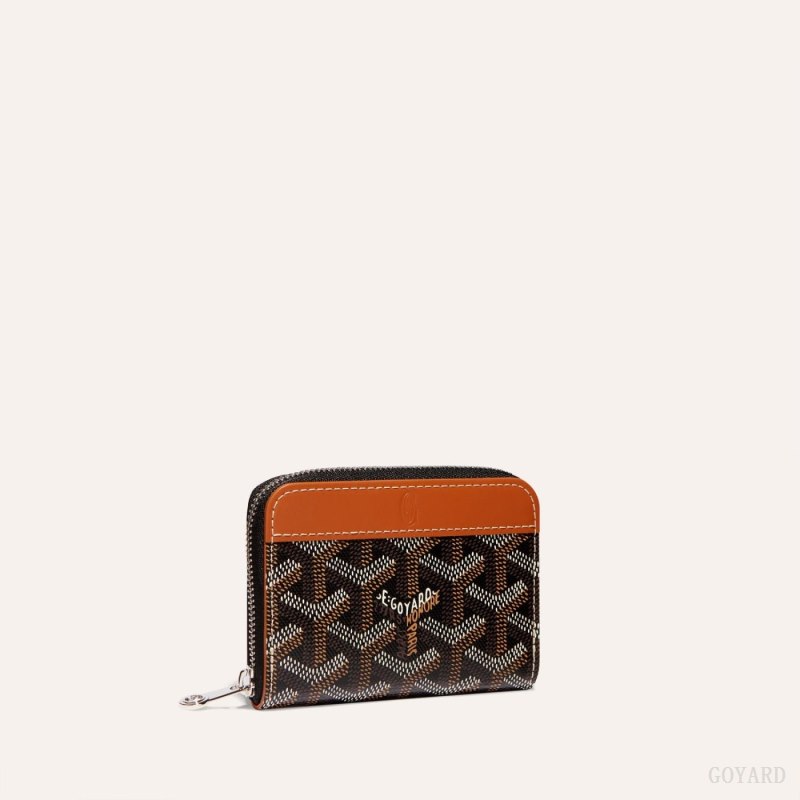 Goyard MATIGNON MINI WALLET Cüzdan Siyah Kahverengi | GY-DQF6384