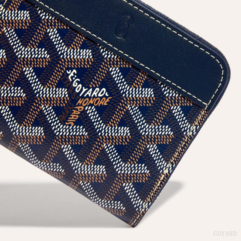 Goyard MATIGNON PM WALLET Cüzdan Lacivert Mavi | GY-LEP3001