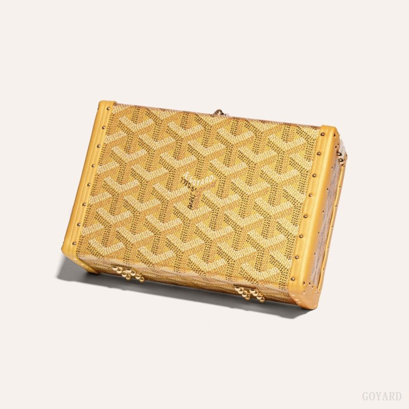 Goyard MINAUDIÈRE TRUNK BAG Mini Çanta Altın | GY-YBT4995