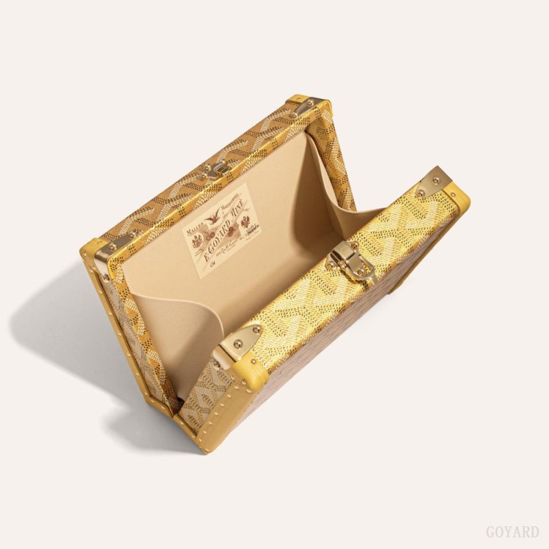 Goyard MINAUDIÈRE TRUNK BAG Mini Çanta Altın | GY-YBT4995