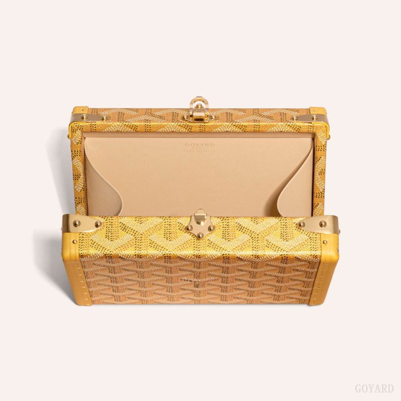 Goyard MINAUDIÈRE TRUNK BAG Mini Çanta Altın | GY-YBT4995