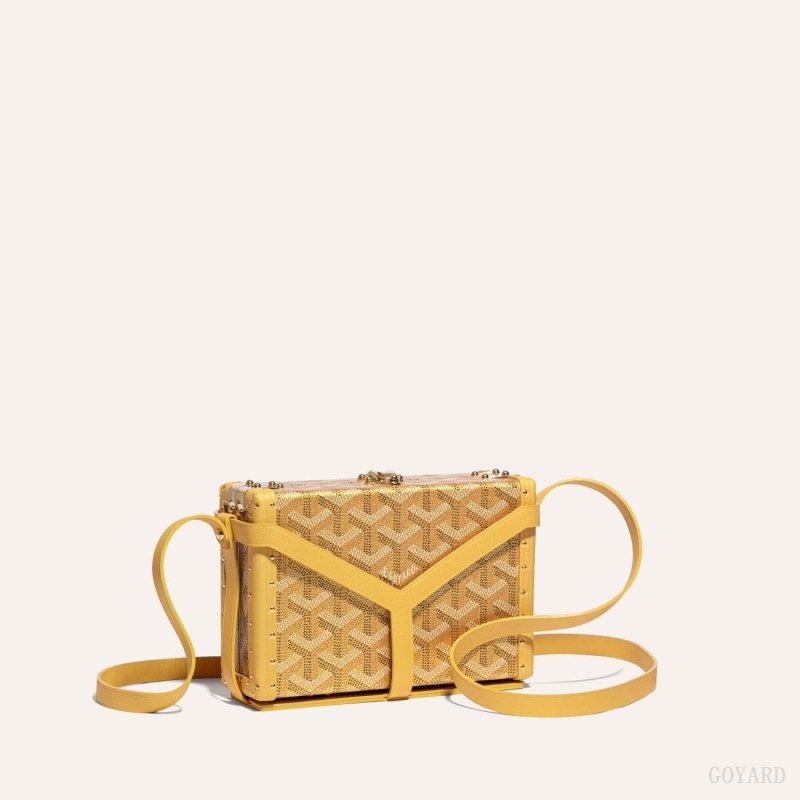 Goyard MINAUDIÈRE TRUNK BAG Mini Çanta Altın | GY-YBT4995