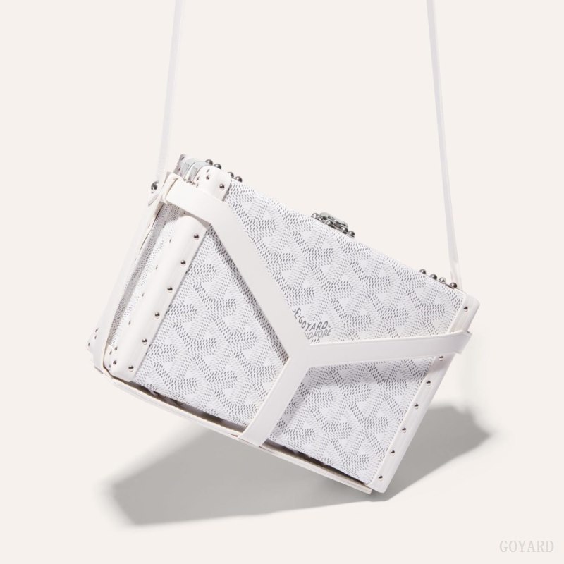 Goyard MINAUDIÈRE TRUNK BAG Mini Çanta Beyaz | GY-SLH3335
