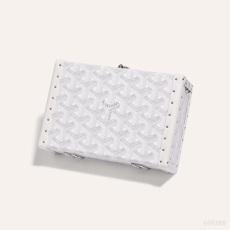 Goyard MINAUDIÈRE TRUNK BAG Mini Çanta Beyaz | GY-SLH3335