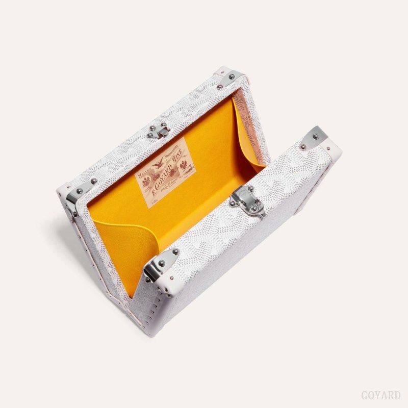 Goyard MINAUDIÈRE TRUNK BAG Mini Çanta Beyaz | GY-SLH3335