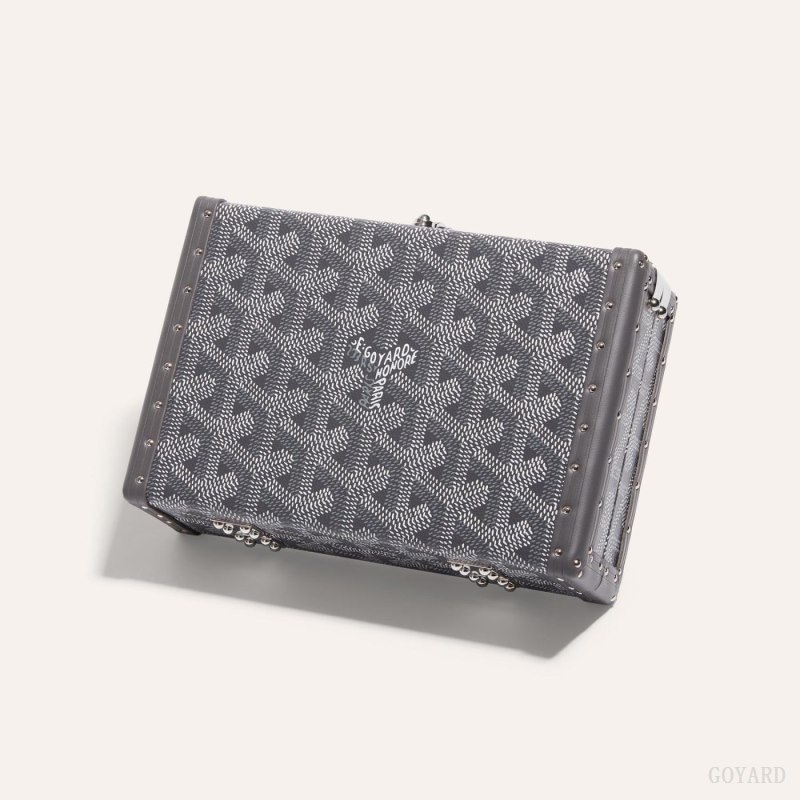 Goyard MINAUDIÈRE TRUNK BAG Mini Çanta Gri | GY-XIC6400