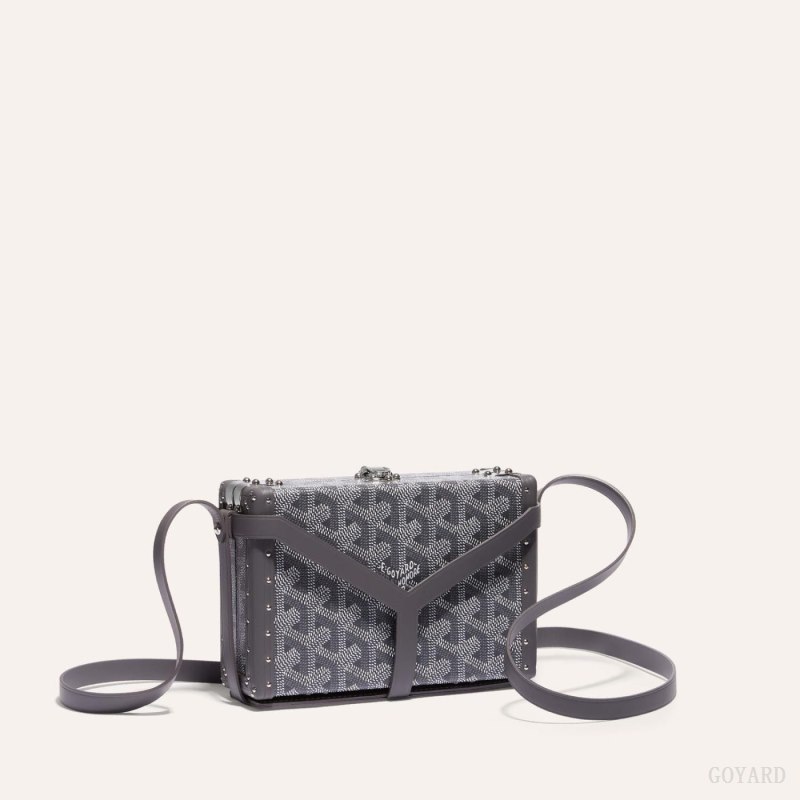 Goyard MINAUDIÈRE TRUNK BAG Mini Çanta Gri | GY-XIC6400