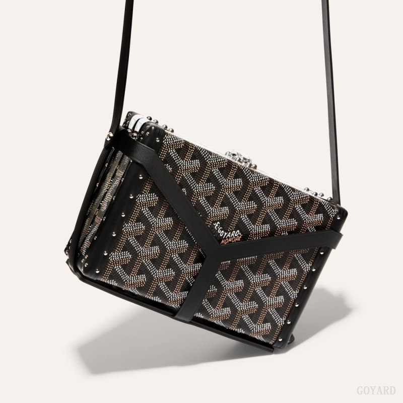 Goyard MINAUDIÈRE TRUNK BAG Mini Çanta Siyah | GY-UIO1746