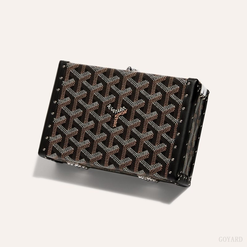 Goyard MINAUDIÈRE TRUNK BAG Mini Çanta Siyah | GY-UIO1746