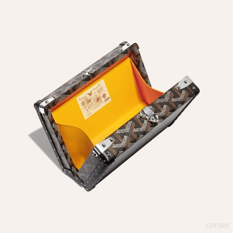 Goyard MINAUDIÈRE TRUNK BAG Mini Çanta Siyah | GY-UIO1746