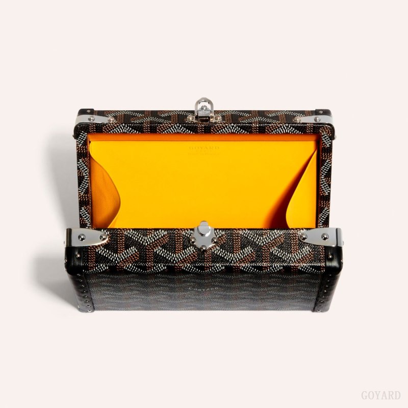 Goyard MINAUDIÈRE TRUNK BAG Mini Çanta Siyah | GY-UIO1746