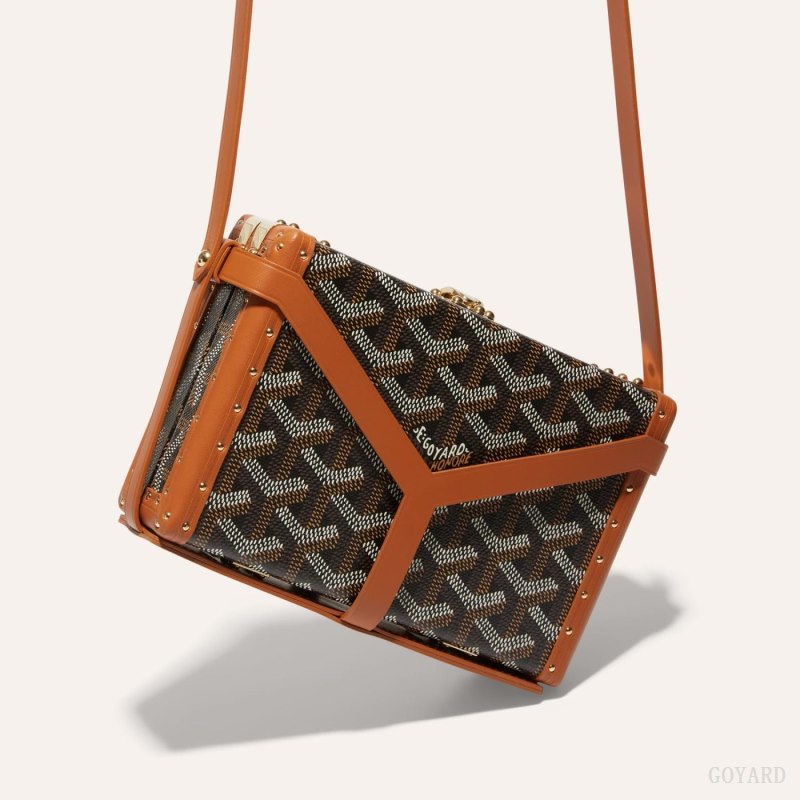 Goyard MINAUDIÈRE TRUNK BAG Mini Çanta Siyah Kahverengi | GY-EJH7828