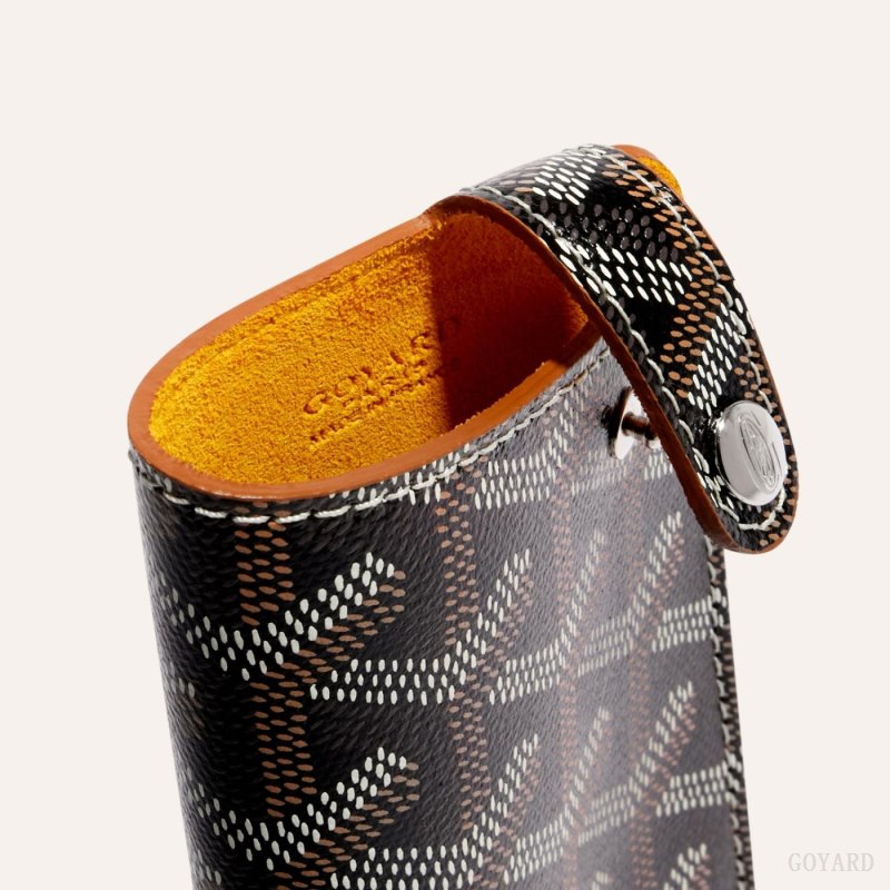 Goyard MONTMARTRE PM GLASSES CASE Vaka Çantası Siyah Kahverengi | GY-NCE8227