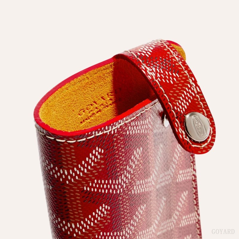 Goyard MONTMARTRE PM GLASSES CASE Vaka Çantası Kırmızı | GY-EUZ2705