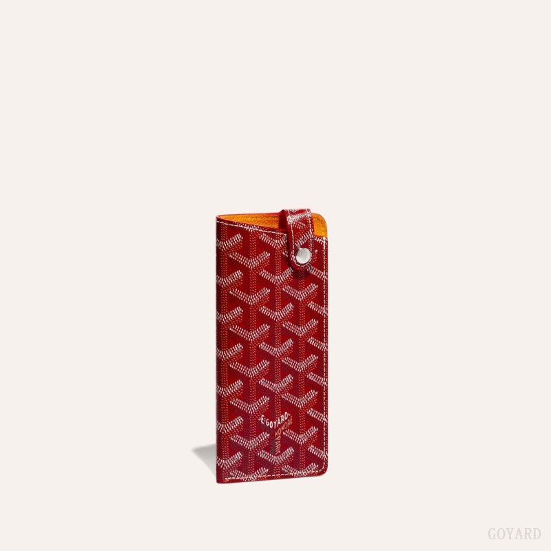 Goyard MONTMARTRE PM GLASSES CASE Vaka Çantası Kırmızı | GY-EUZ2705