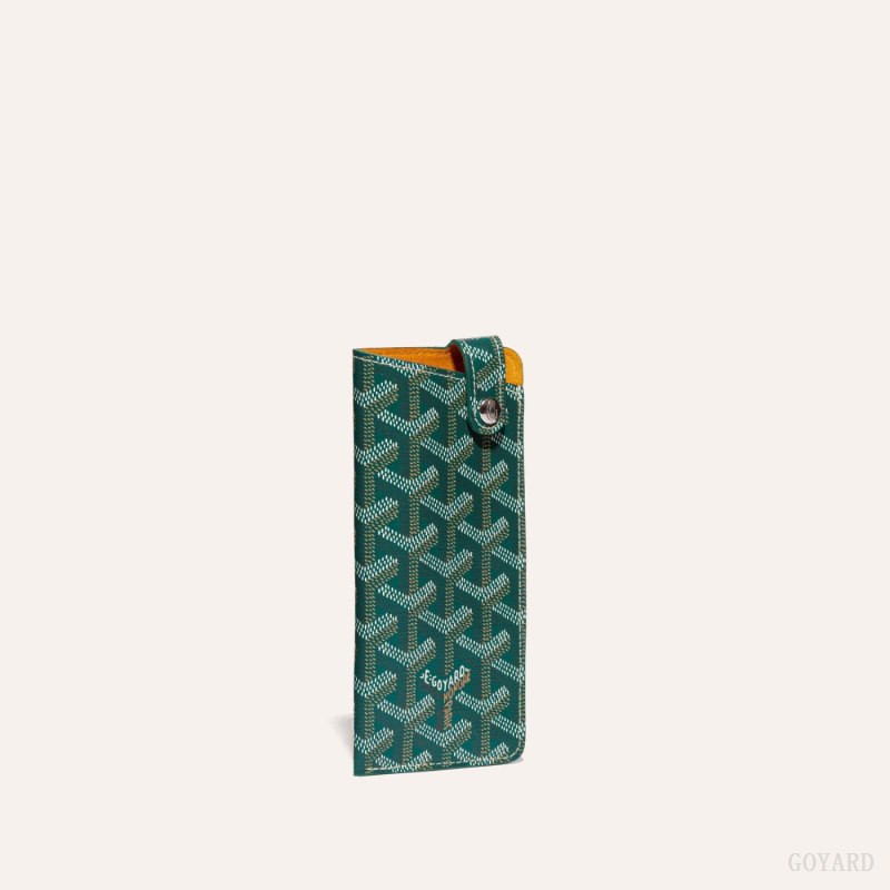 Goyard MONTMARTRE PM GLASSES CASE Vaka Çantası Yeşil | GY-XYL8265