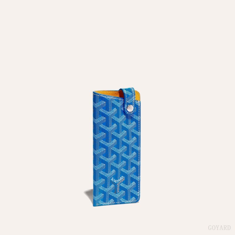 Goyard MONTMARTRE PM GLASSES CASE Vaka Çantası Mavi | GY-KYV3357