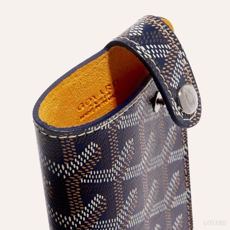 Goyard MONTMARTRE PM GLASSES CASE Vaka Çantası Lacivert Mavi | GY-VUI1591