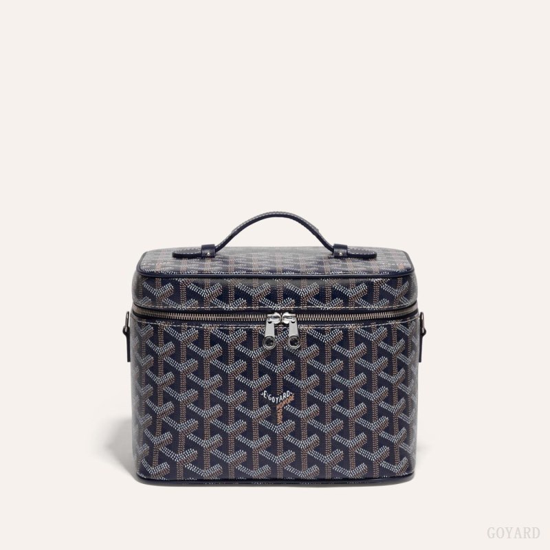 Goyard MUSE VANITY CASE Omuz Çantası Lacivert Mavi | GY-GOP3945