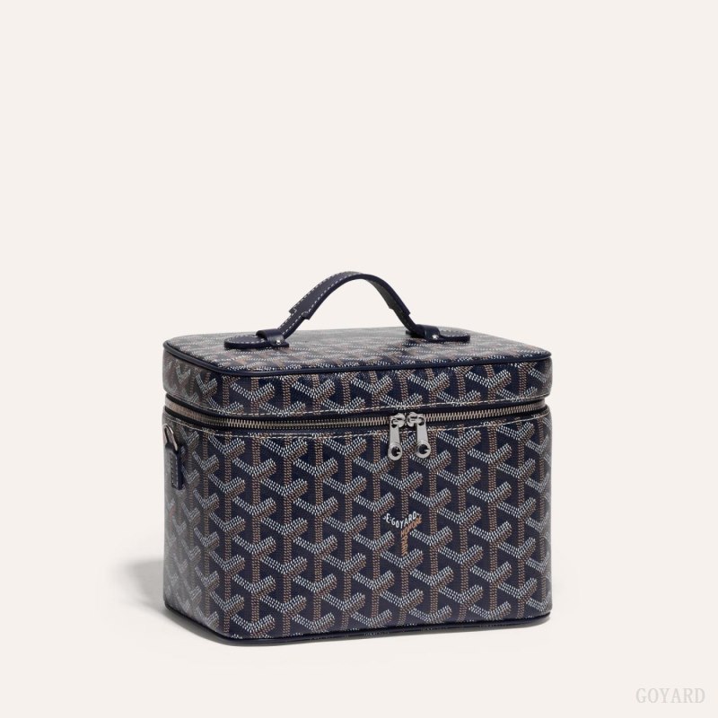 Goyard MUSE VANITY CASE Omuz Çantası Lacivert Mavi | GY-GOP3945