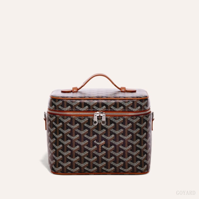 Goyard MUSE VANITY CASE Omuz Çantası Siyah Kahverengi | GY-PXP1068