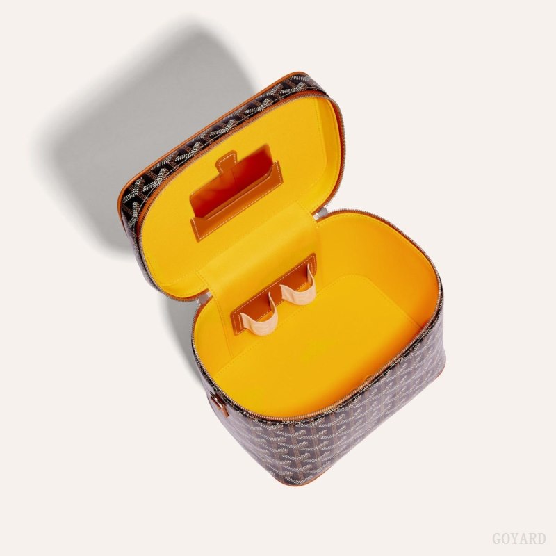 Goyard MUSE VANITY CASE Omuz Çantası Siyah Kahverengi | GY-PXP1068