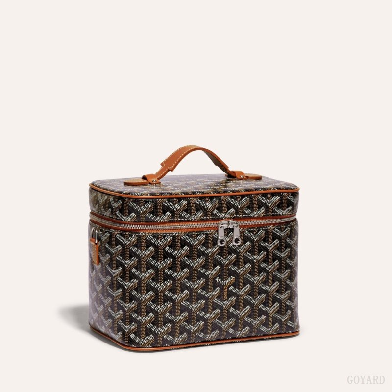 Goyard MUSE VANITY CASE Omuz Çantası Siyah Kahverengi | GY-PXP1068