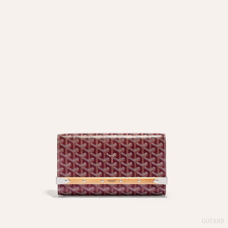 Goyard Monte-Carlo PM Clutch Çantası Bordo | GY-LRK7646