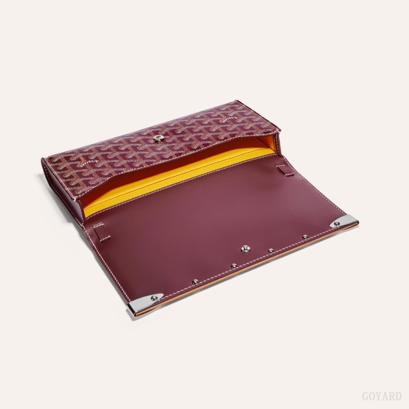 Goyard Monte-Carlo PM Clutch Çantası Bordo | GY-LRK7646