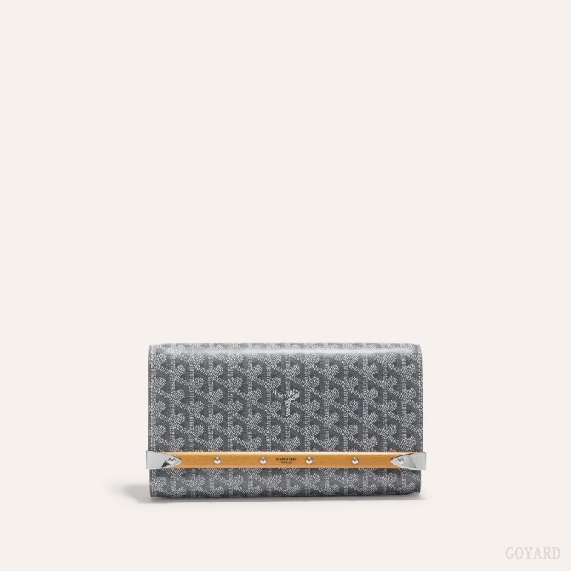 Goyard Monte-Carlo PM Clutch Çantası Gri | GY-LJQ1649