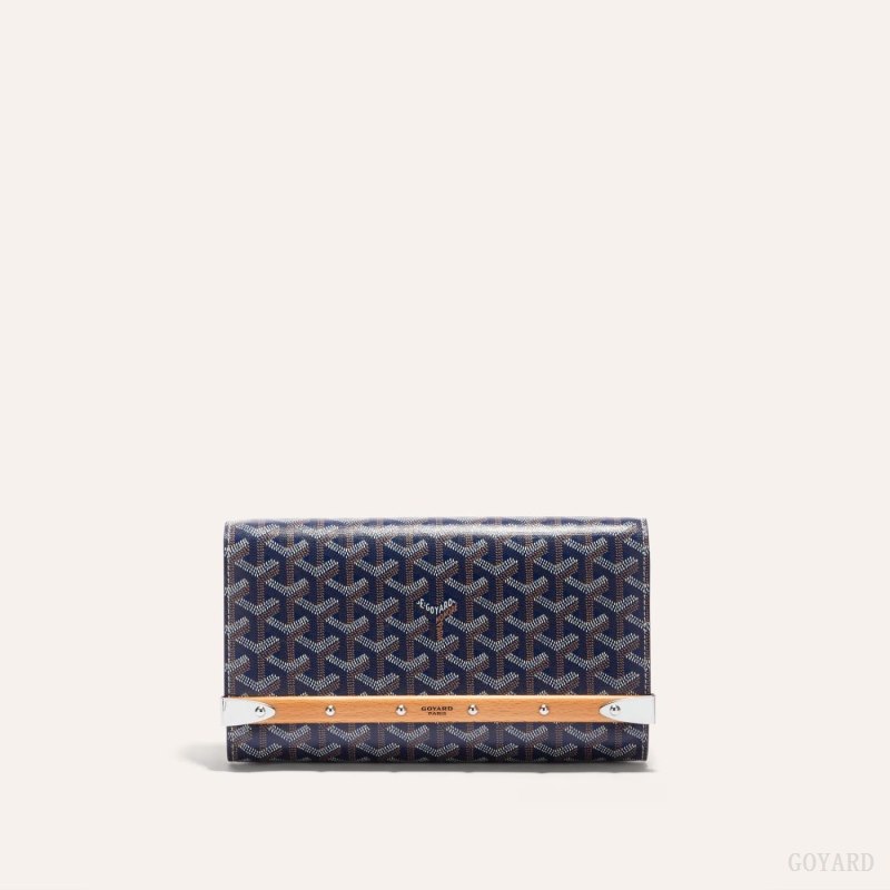 Goyard Monte-Carlo PM Clutch Çantası Lacivert Mavi | GY-IXY5982