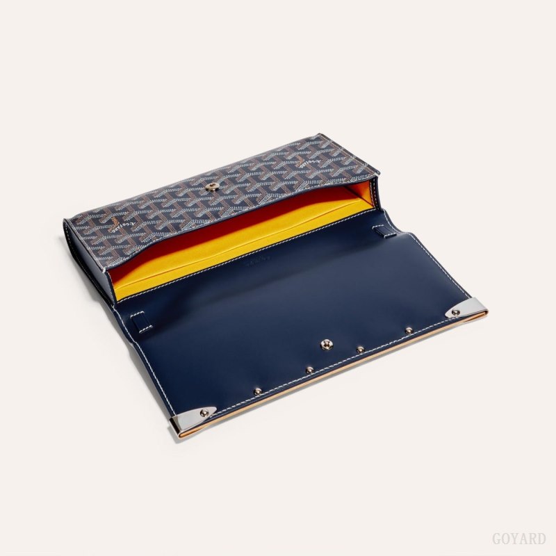 Goyard Monte-Carlo PM Clutch Çantası Lacivert Mavi | GY-IXY5982