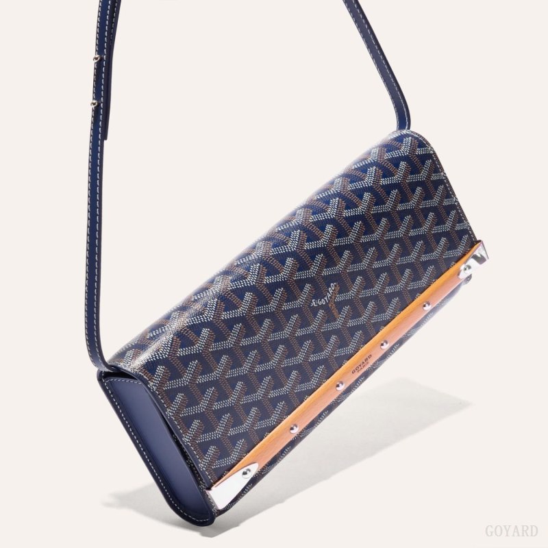 Goyard Monte-Carlo PM Clutch Çantası Lacivert Mavi | GY-IXY5982