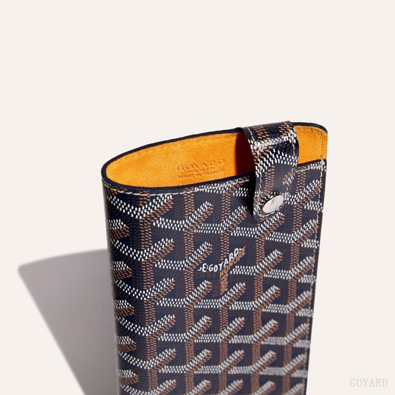 Goyard Montmartre GM Case Vaka Çantası Lacivert Mavi | GY-HCY7012