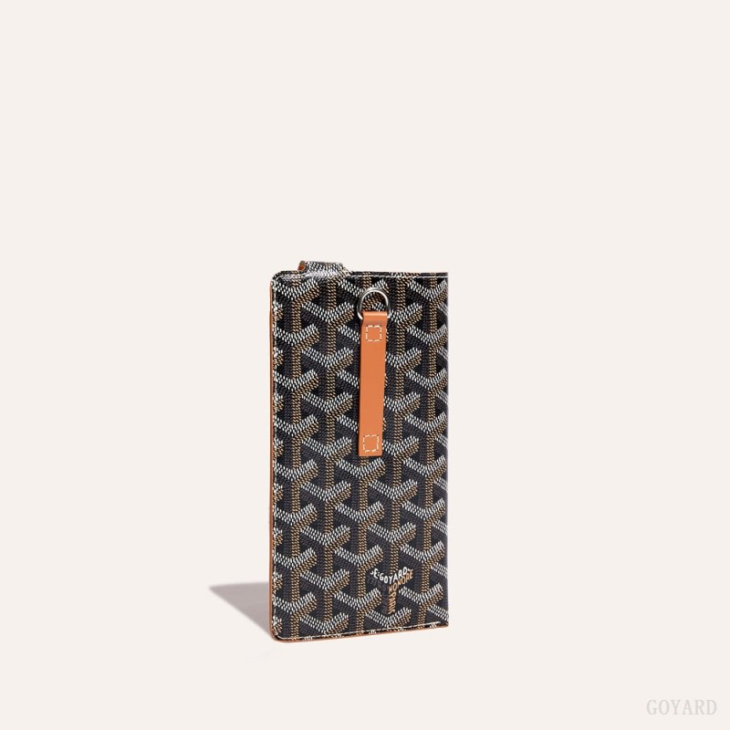 Goyard Montmartre GM Case Vaka Çantası Siyah Kahverengi | GY-JQM4213
