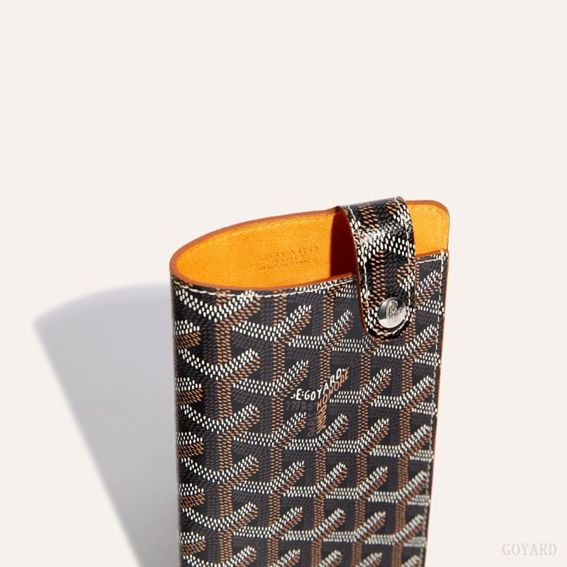 Goyard Montmartre GM Case Vaka Çantası Siyah Kahverengi | GY-JQM4213