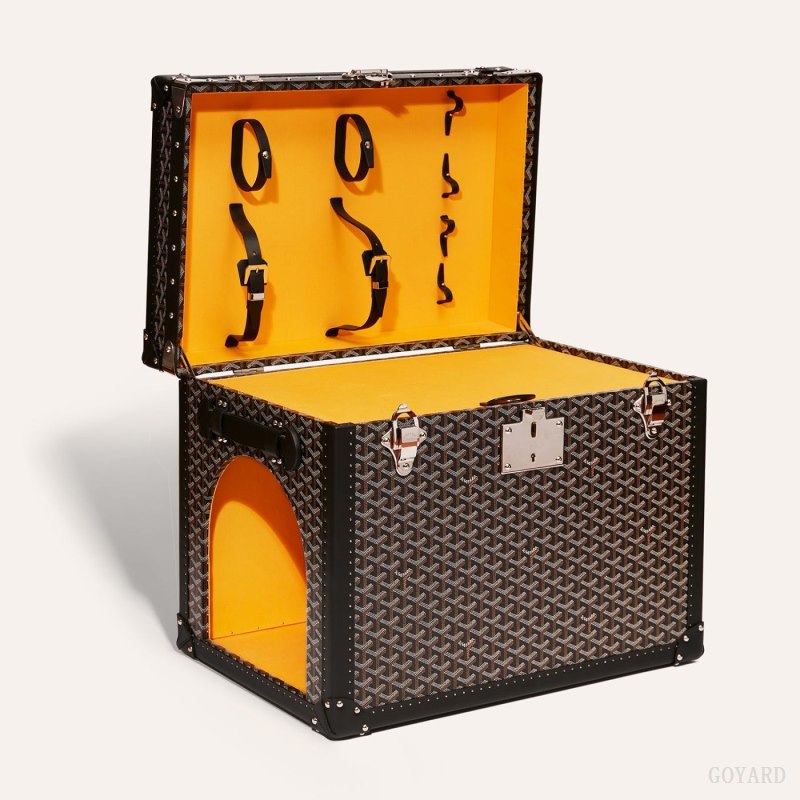 Goyard NICHE TRUNK Valiz Siyah | GY-OSE0683